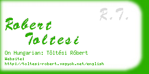 robert toltesi business card